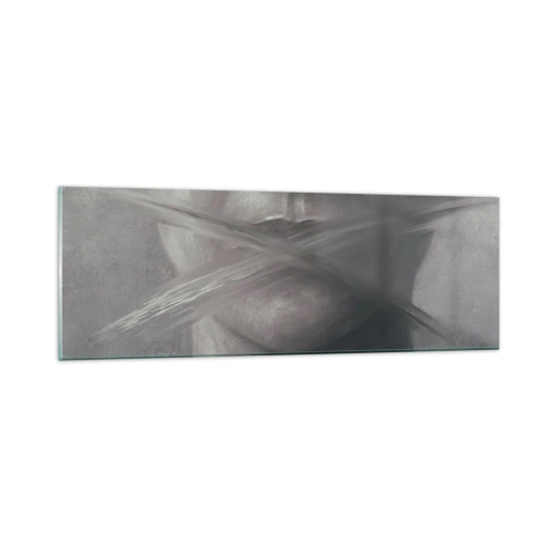 Schilderen op glas - Zonder een woord - 90x30 cm