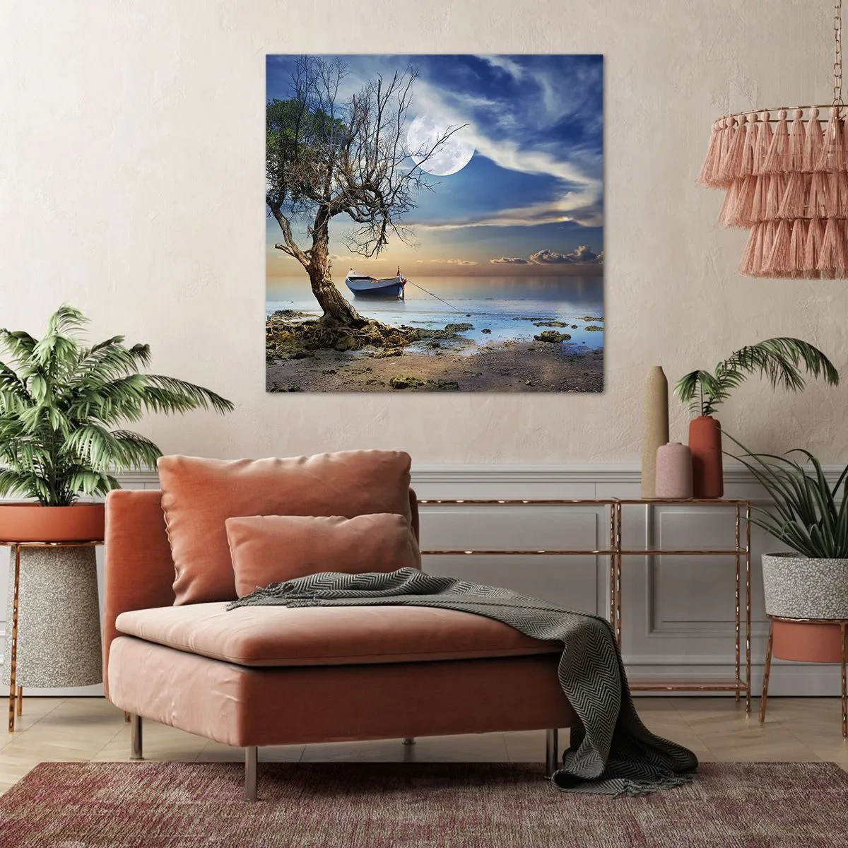 Schilderen op canvas - Is dit het einde of het begin? - 40x40 cm