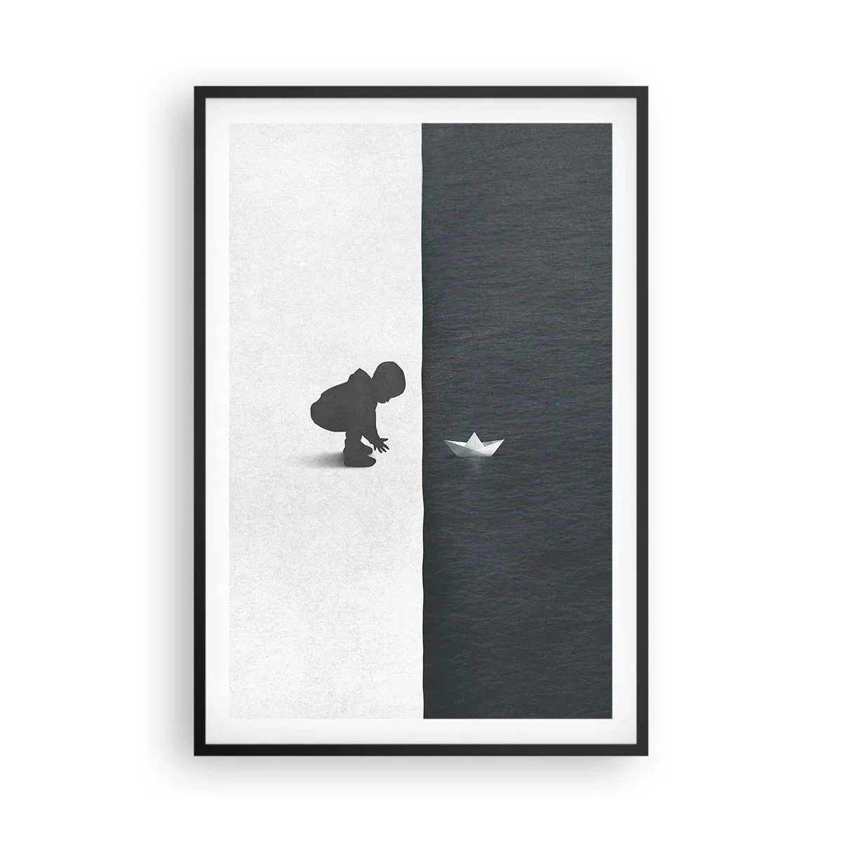 Poster in een zwarte lijst - Geweldige expeditie - 61x91 cm