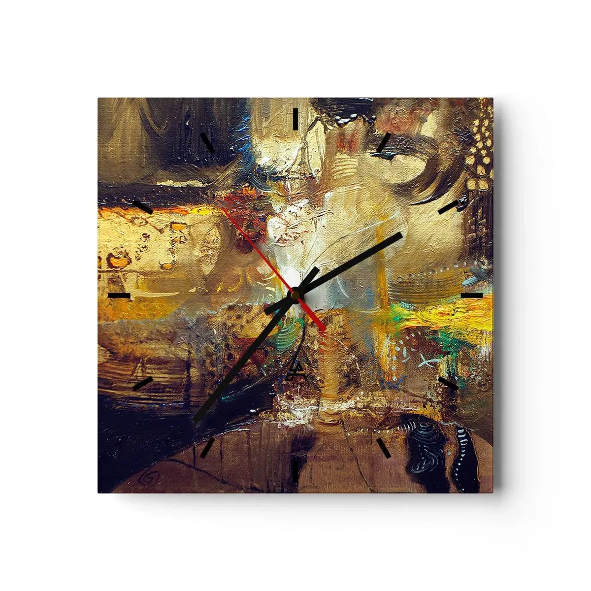 Wandklok - Klok - Koud, warmer, heet - 30x30 cm
