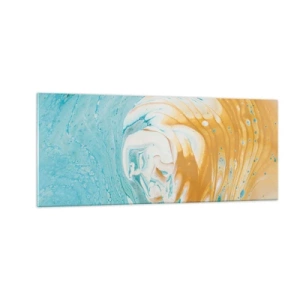 Schilderen op glas - Pastel werveling - 100x40 cm