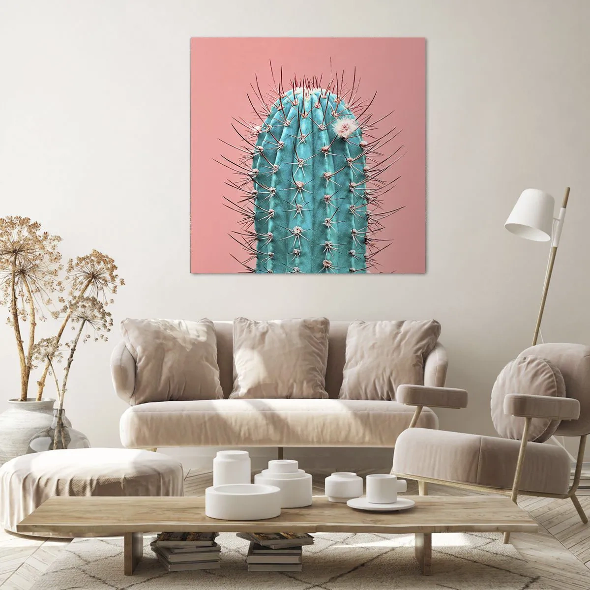 Schilderen op canvas - Kijk gewoon - 60x60 cm