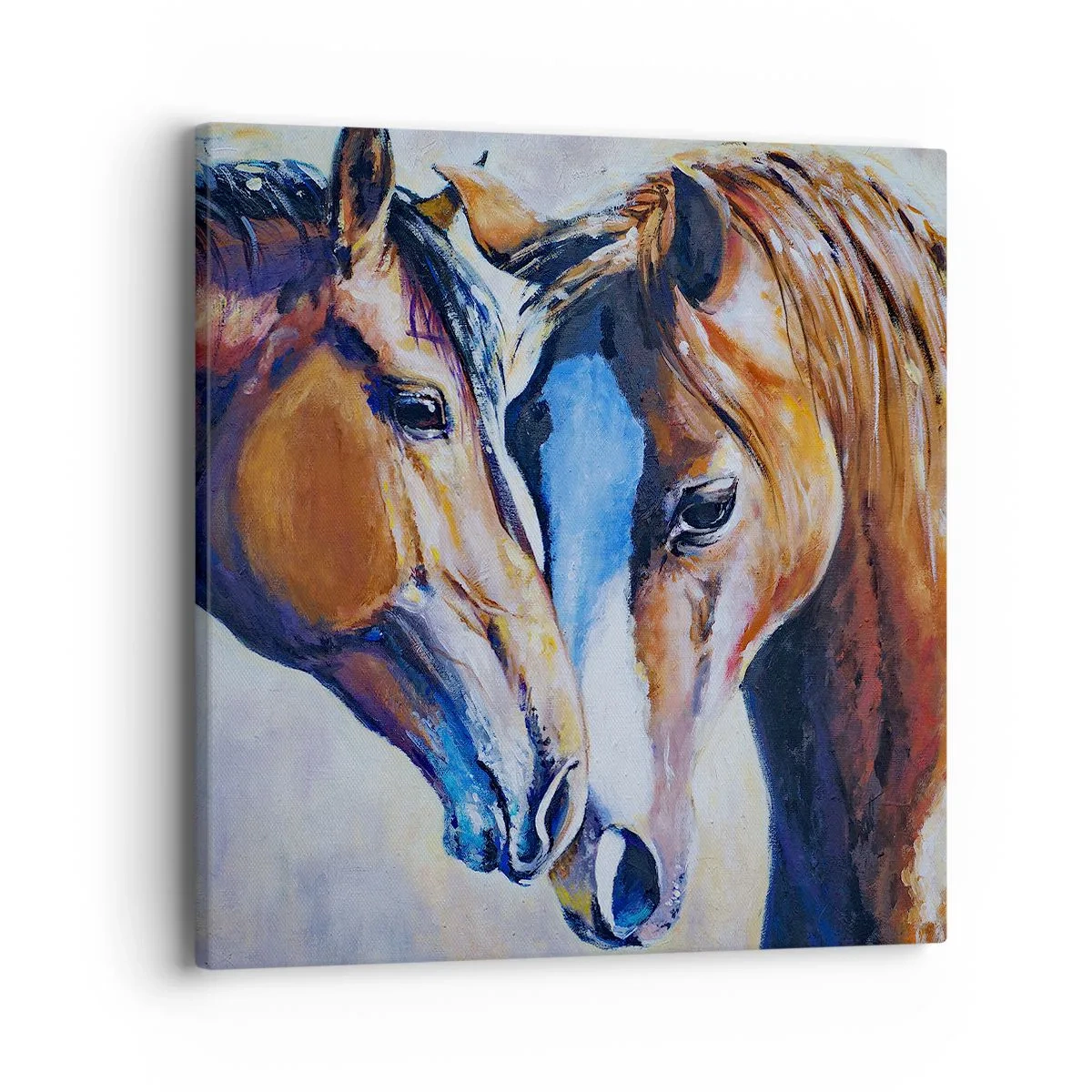 Schilderen op canvas - Is het vriendschap? is het liefde? - 40x40 cm