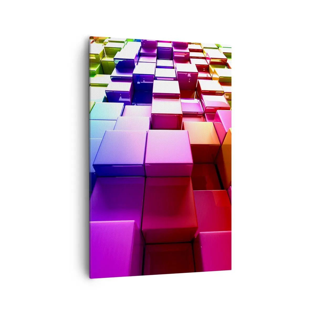 Schilderen op canvas - Op-art samen in een team - 80x120 cm