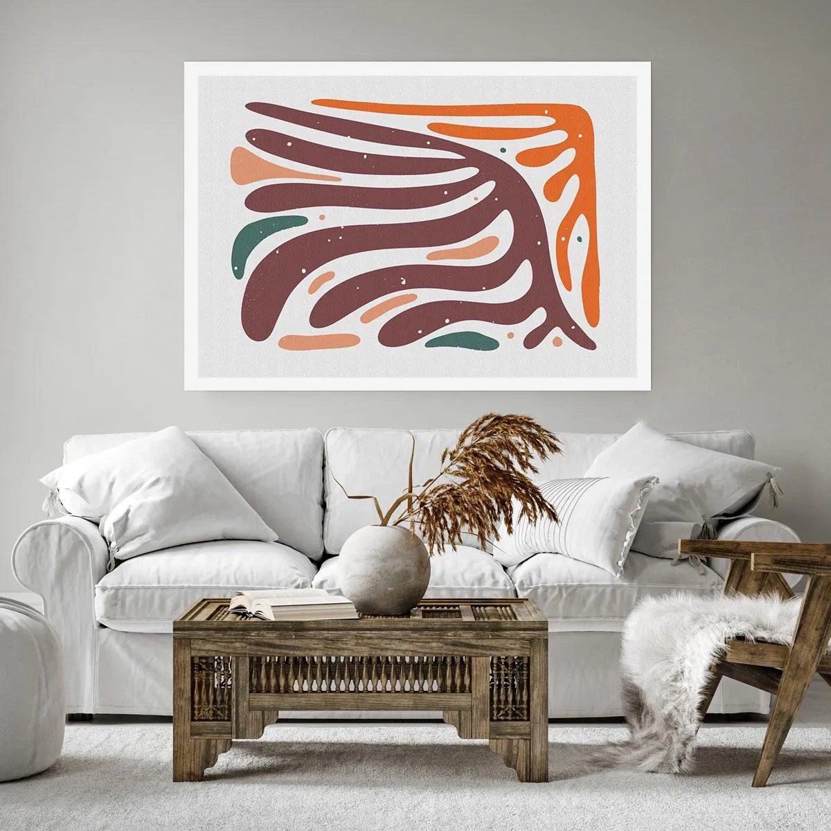 Poster - Stralende organische compositie - 50x40 cm