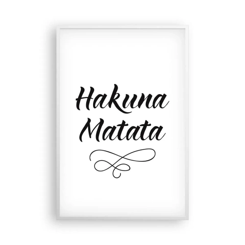 Poster in een witte lijst - Beste advies - 61x91 cm