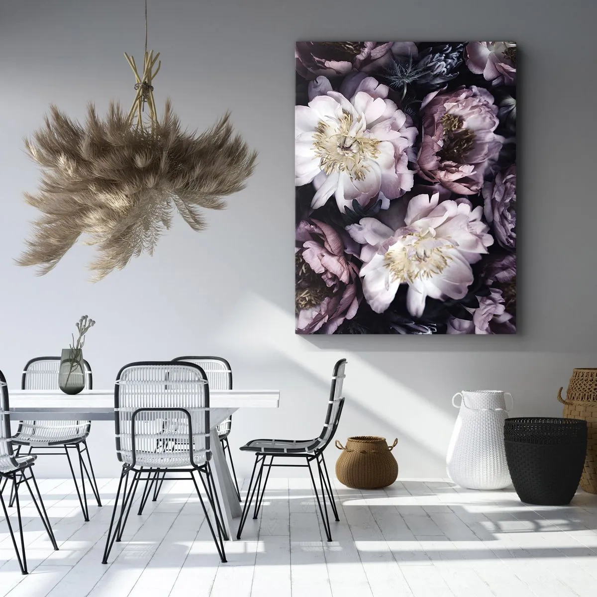 Schilderen op canvas - Boeket ouderwets - 50x70 cm