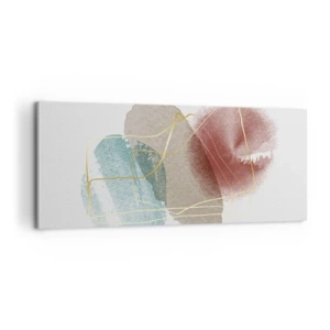 Schilderen op canvas - Koralen van de ruimte - 100x40 cm