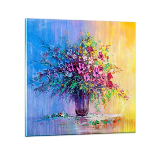 Schilderen op glas - Schenking van de wei - 70x70 cm