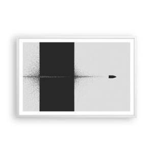 Poster in een witte lijst - Rechtstreeks naar het doel - 91x61 cm