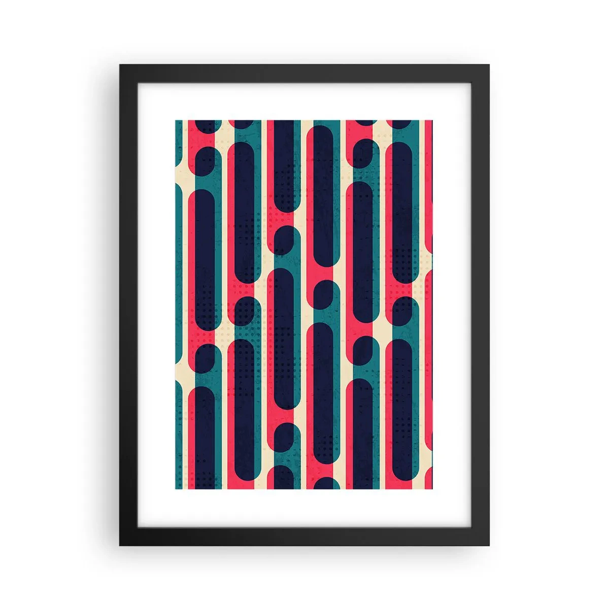 Poster in een zwarte lijst - In de diepte en vooruit - 30x40 cm