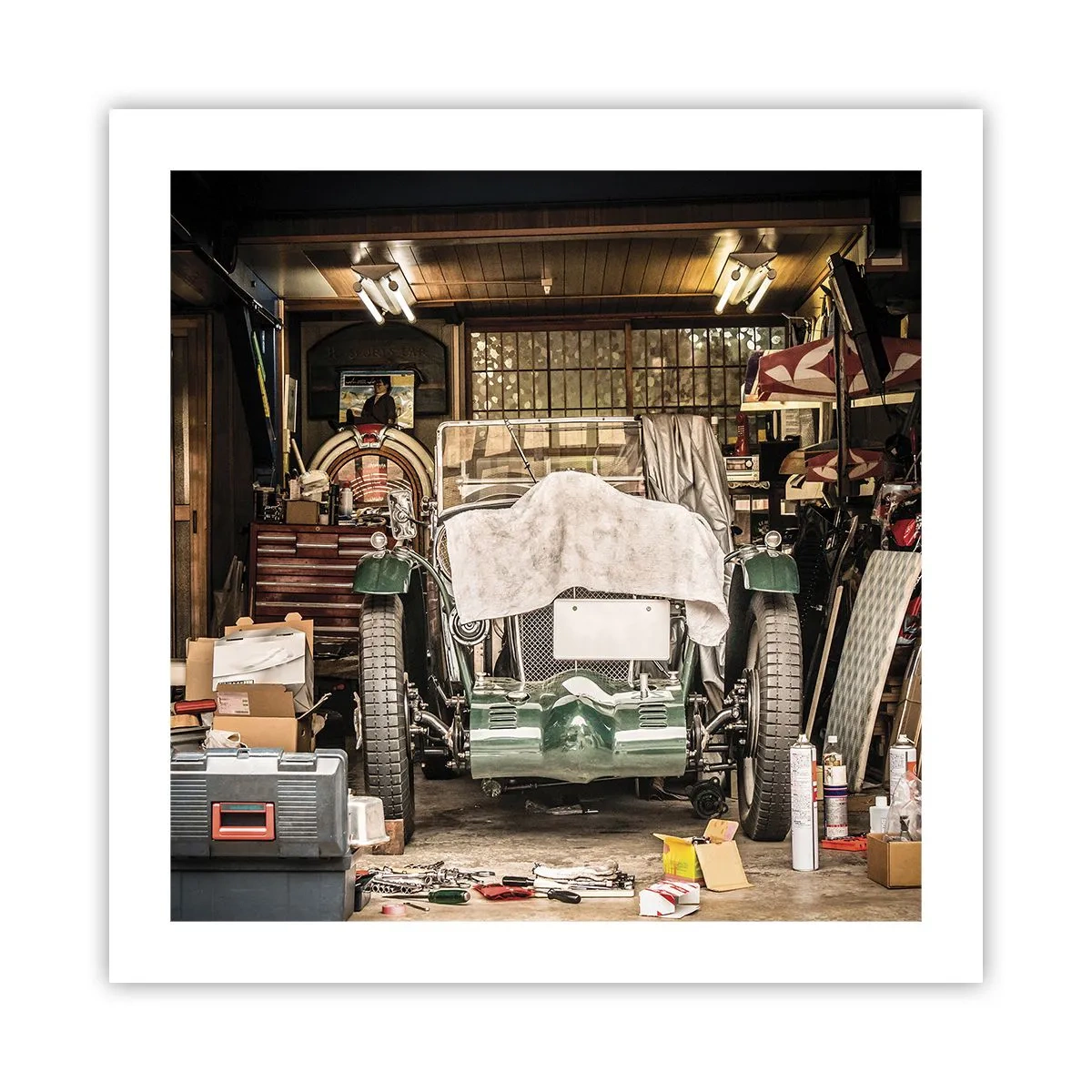 Poster - Terug naar het verleden - 50x50 cm