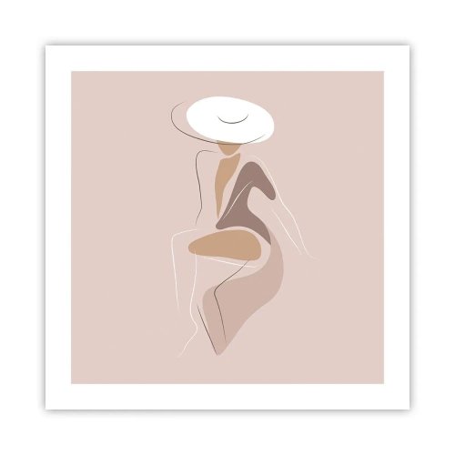 Poster - Een dame zijn - 50x50 cm
