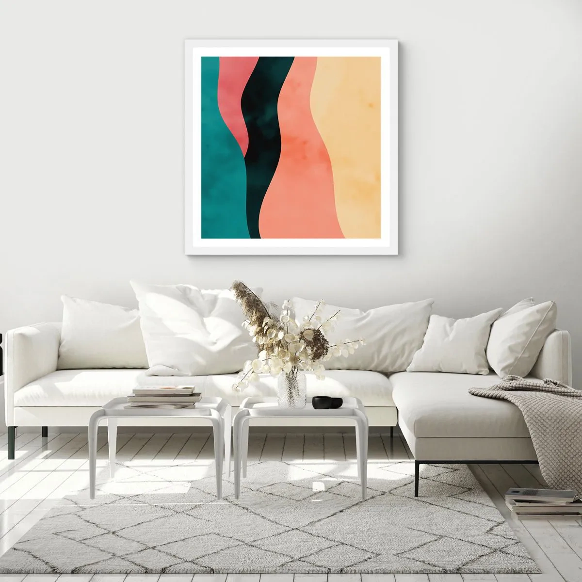 Poster in een witte lijst - Conforme non-conformiteit - 30x30 cm