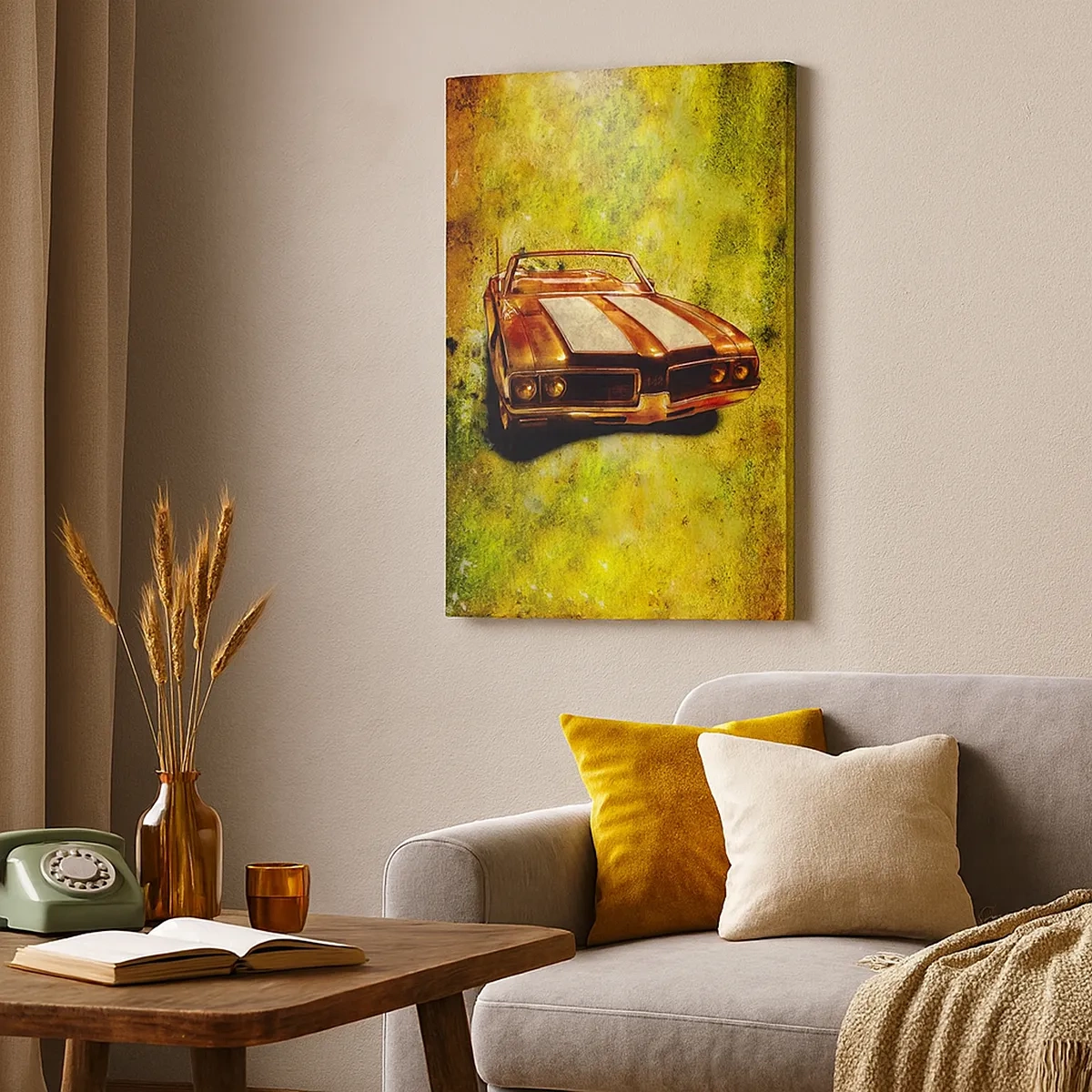 Schilderen op canvas - Kracht betoverd in vormen - 50x70 cm