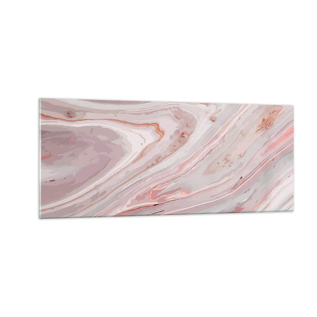 Schilderen op glas - Roze vloeistof - 100x40 cm