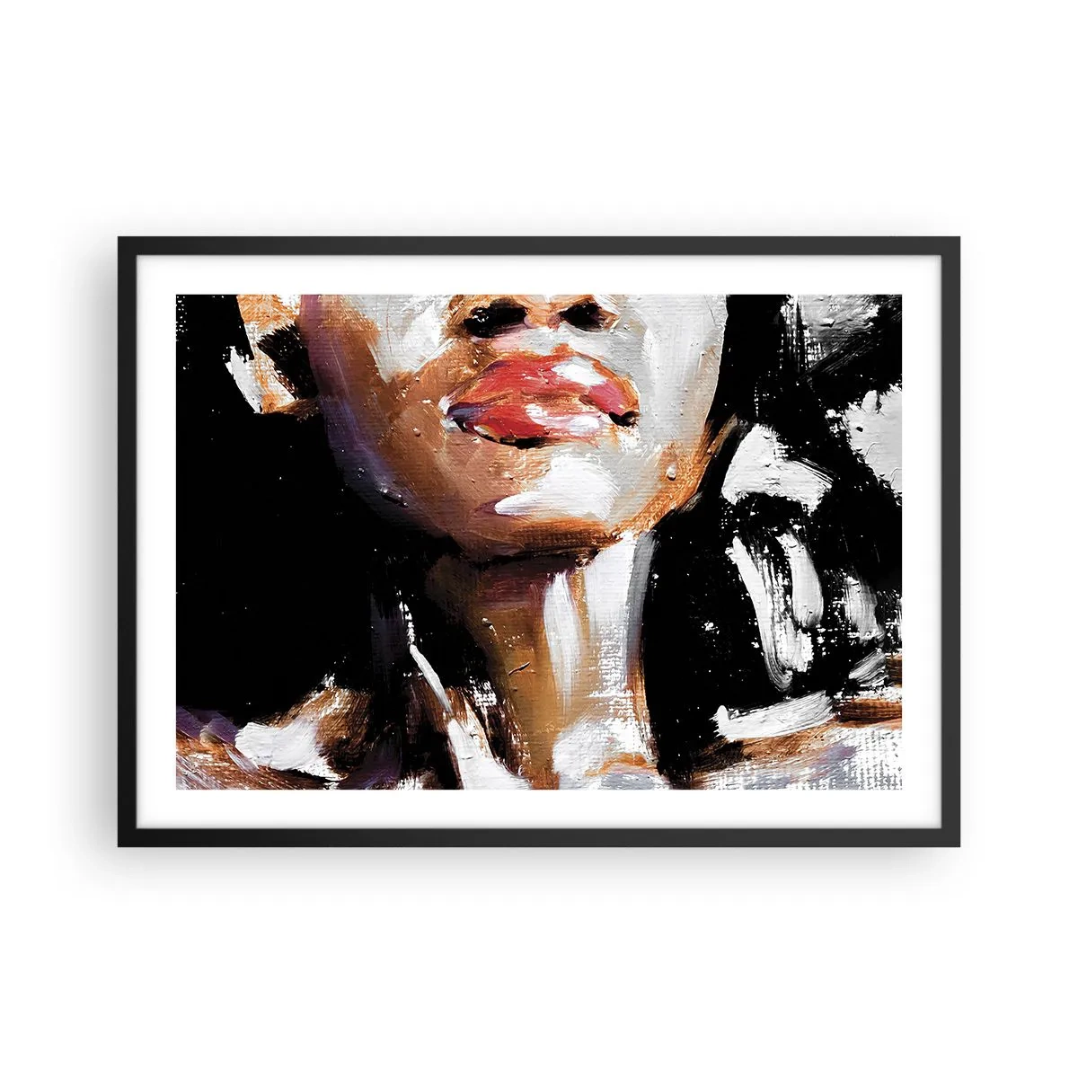 Poster in een zwarte lijst - Trots zonder vooroordelen - 70x50 cm