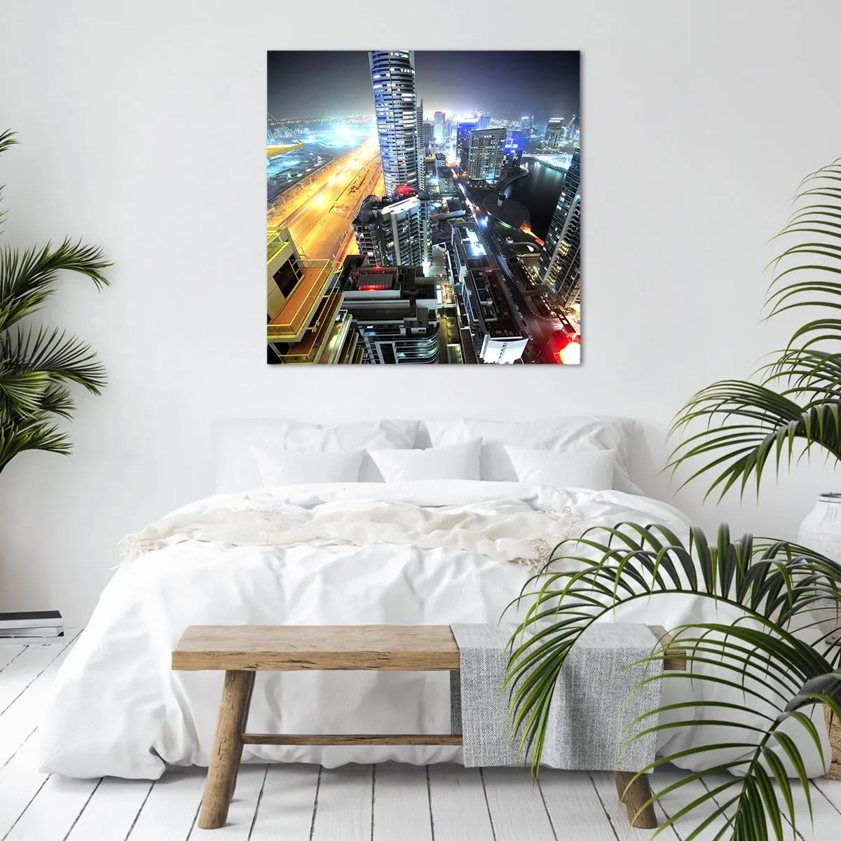 Schilderen op canvas - Een wonder in de woestijn - 70x70 cm