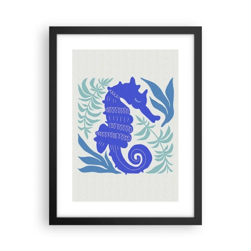 Poster in een zwarte lijst - In een onderwaterweide - 30x40 cm