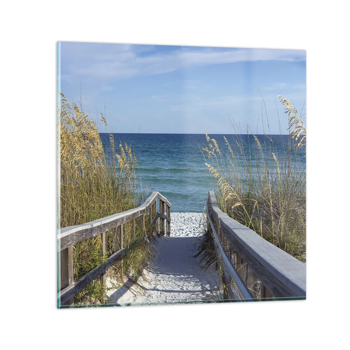 Schilderen op glas - In de zon, in de wind - 70x70 cm