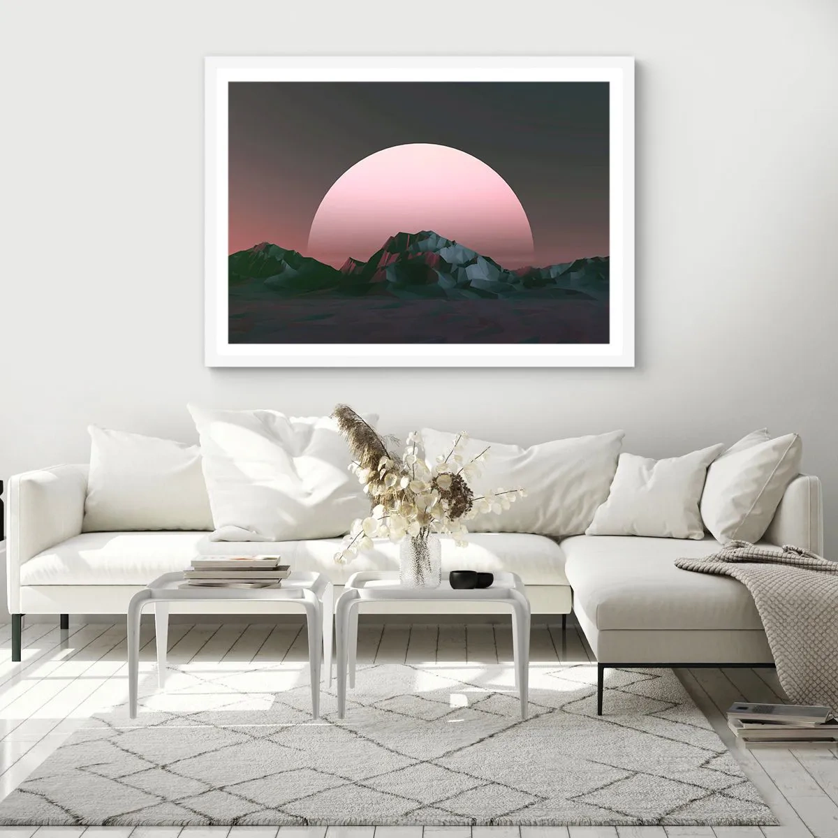 Poster in een witte lijst - In een naburig sterrenstelsel - 70x50 cm