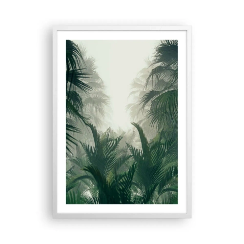 Poster in een witte lijst - Tropisch mysterie - 50x70 cm