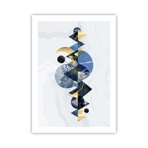 Poster - Geometrisch landschap - 50x70 cm