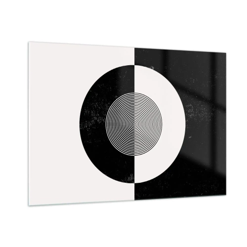 Schilderen op glas - Harmonie in zwart-wit - 100x70 cm
