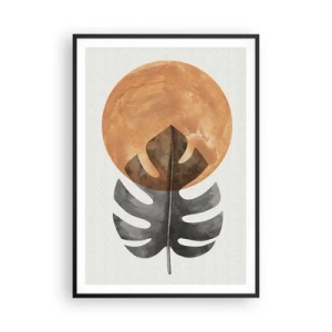 Poster in een zwarte lijst - Altijd de zon - 70x100 cm