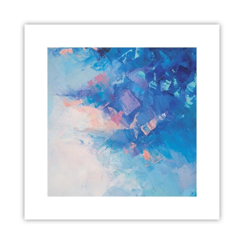 Poster - Winter abstractie - 30x30 cm