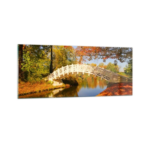 Schilderen op glas - Op de witte brug der zuchten - 100x40 cm