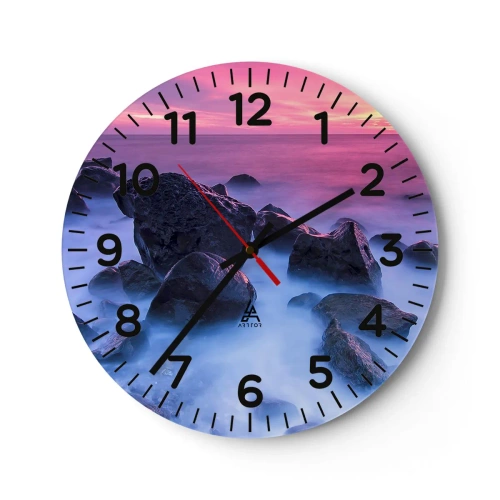 Wandklok - Klok - Geboorte in licht en mist - 30x30 cm