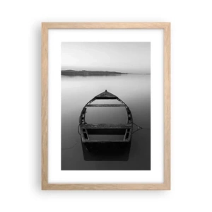 Een poster in een licht eiken lijst - Verlangen en melancholie - 30x40 cm