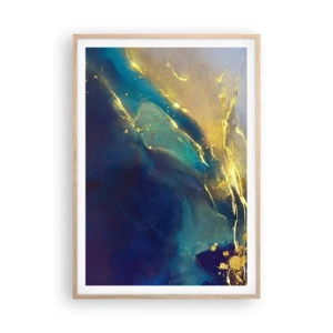 Een poster in een licht eiken lijst - De gouden poel - 70x100 cm