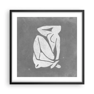 Poster in een zwarte lijst - In reflectie - 50x50 cm