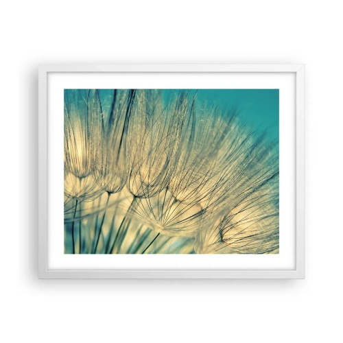 Poster in een witte lijst - In afwachting van de wind - 50x40 cm