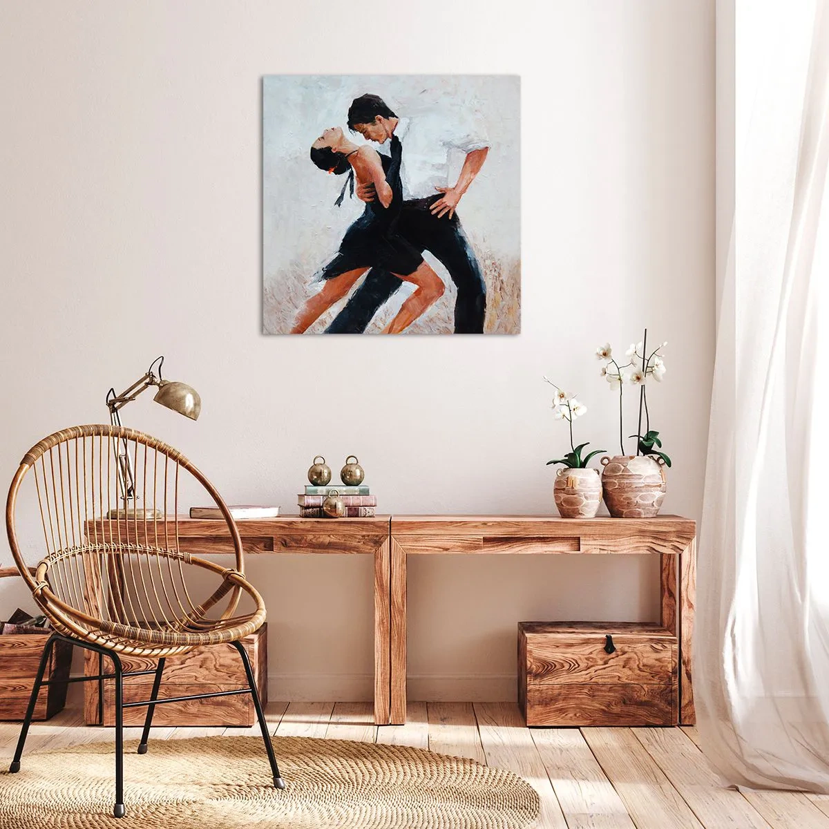 Schilderen op canvas - Tango van mijn dromen - 30x30 cm