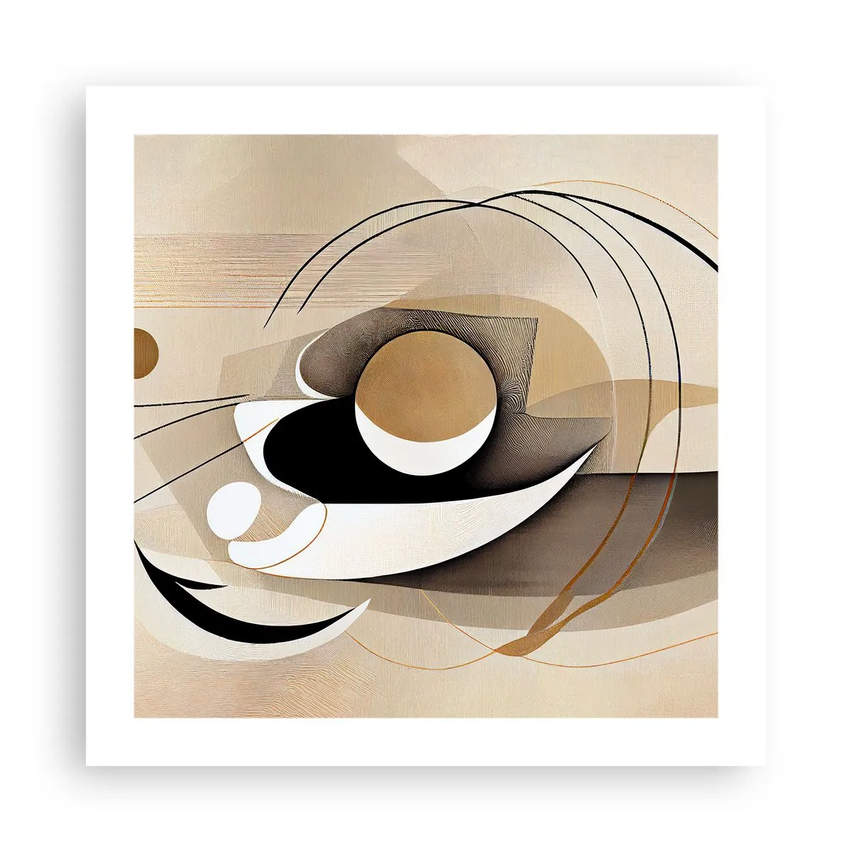 Poster - Compositie: de essentie van de dingen - 50x50 cm