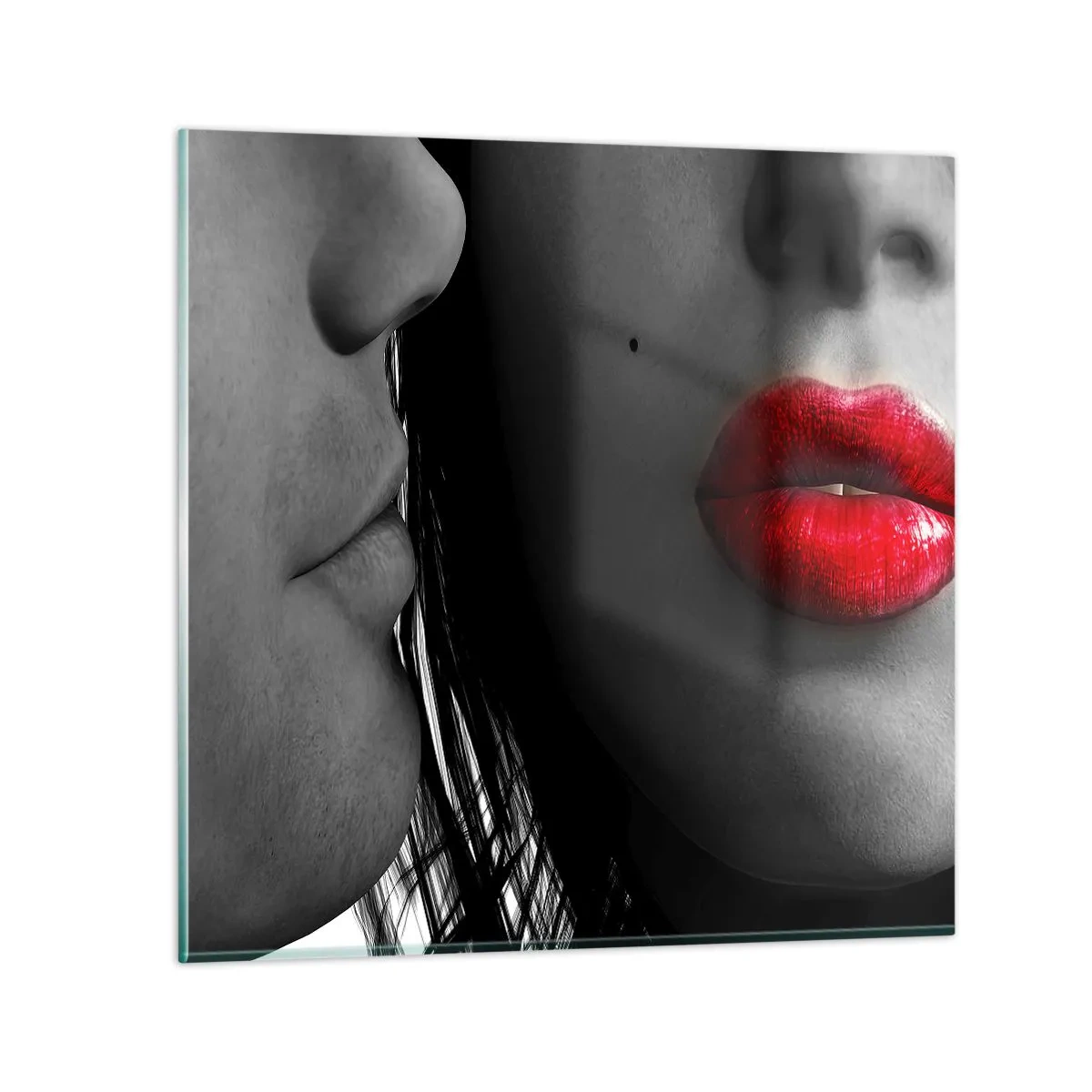 Schilderen op glas - Oog in oog - 30x30 cm