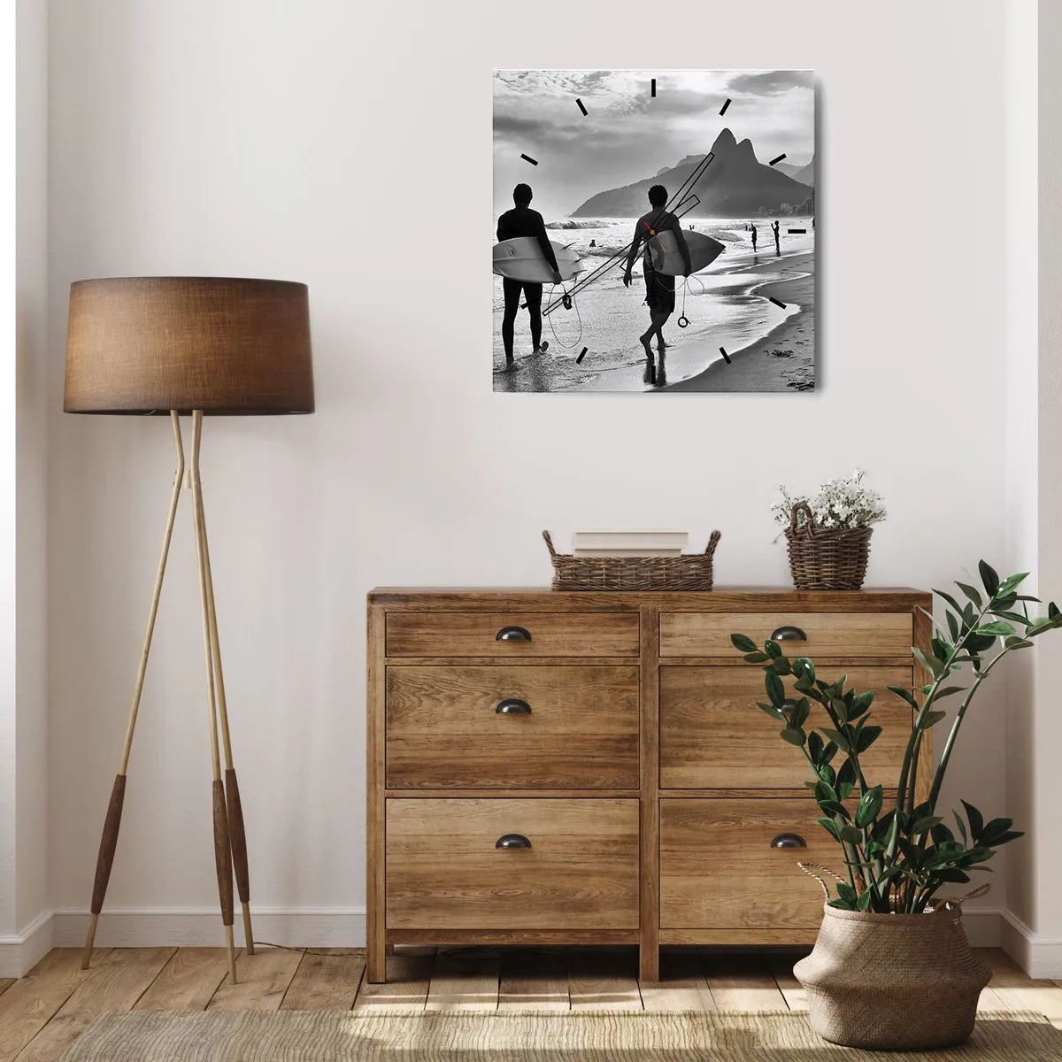 Wandklok - Klok - Enkele golf samba - 40x40 cm