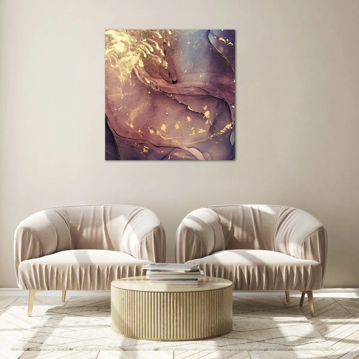 Schilderen op glas - Materie en geest - 30x30 cm