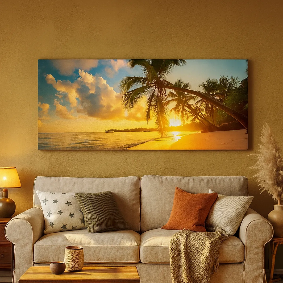 Schilderen op canvas - Caribische droom - 30x30 cm