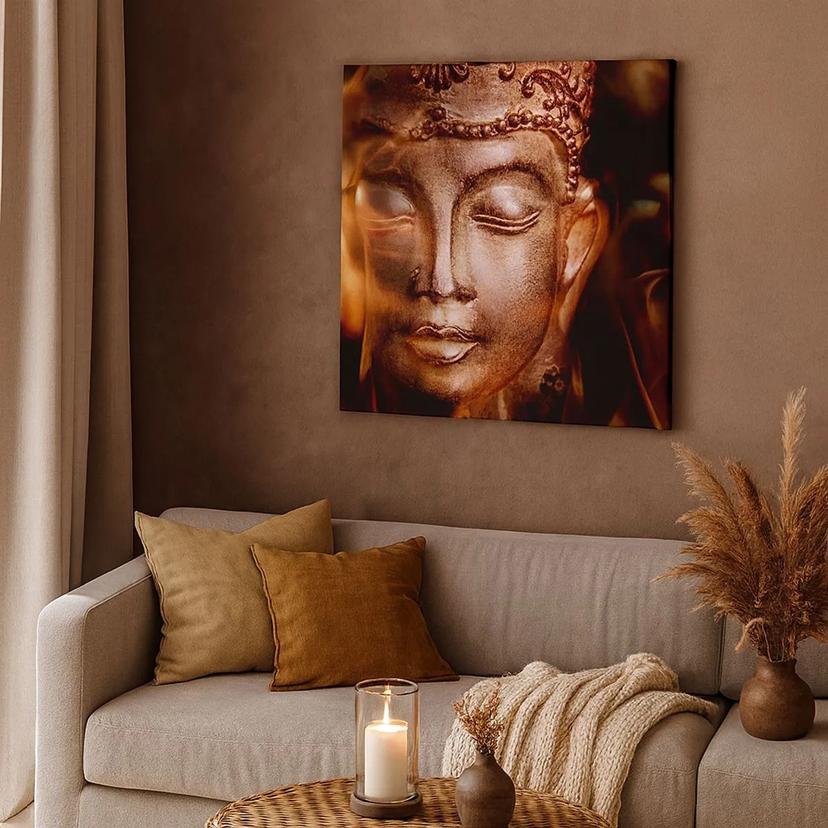 Schilderen op canvas - Het bestaat alleen hier en nu - 30x30 cm