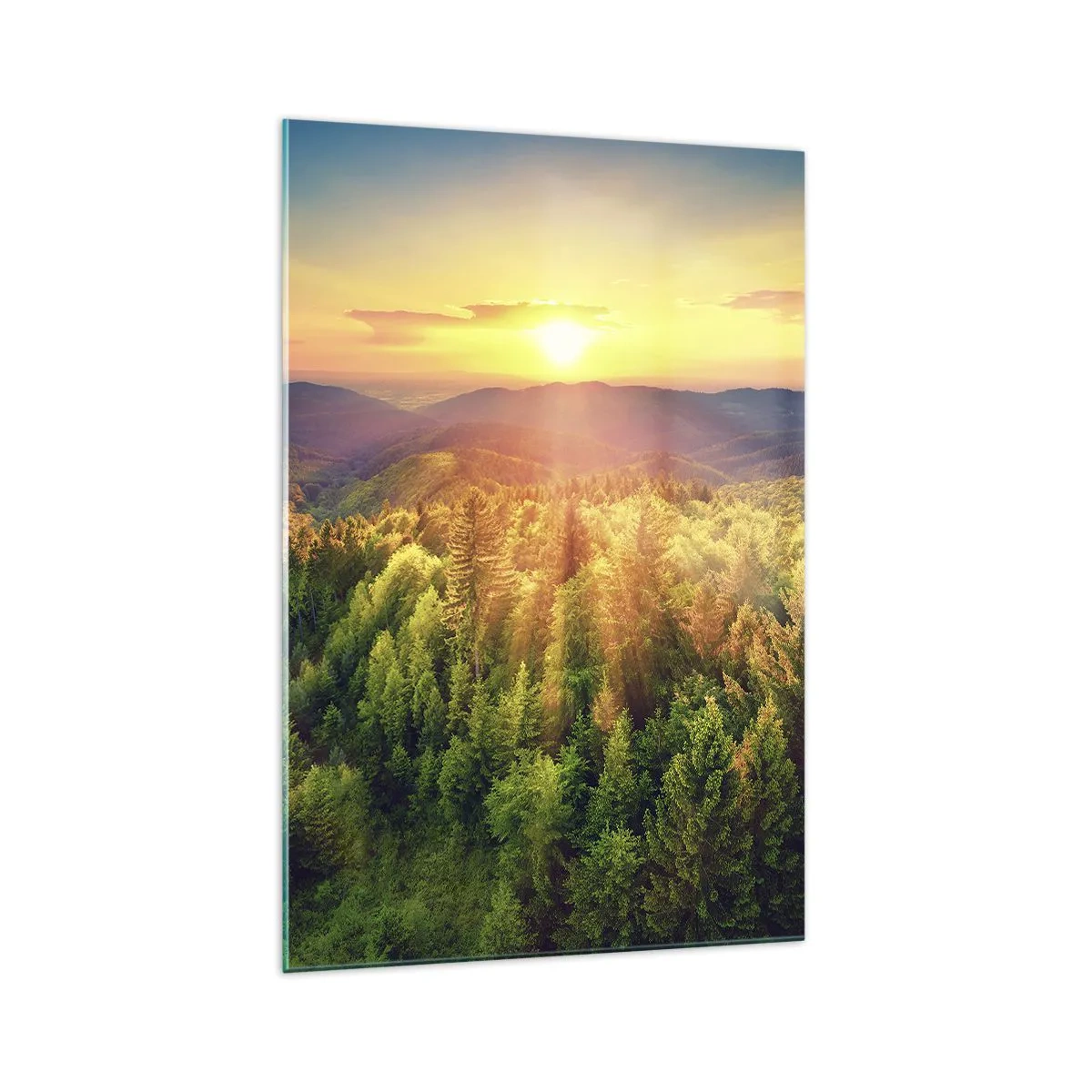 Schilderen op glas - Hoekpunten en topjes - 70x100 cm