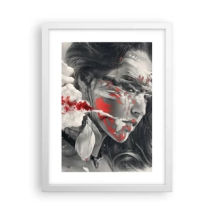Poster in een witte lijst - In de dampen van absurditeit - 30x40 cm