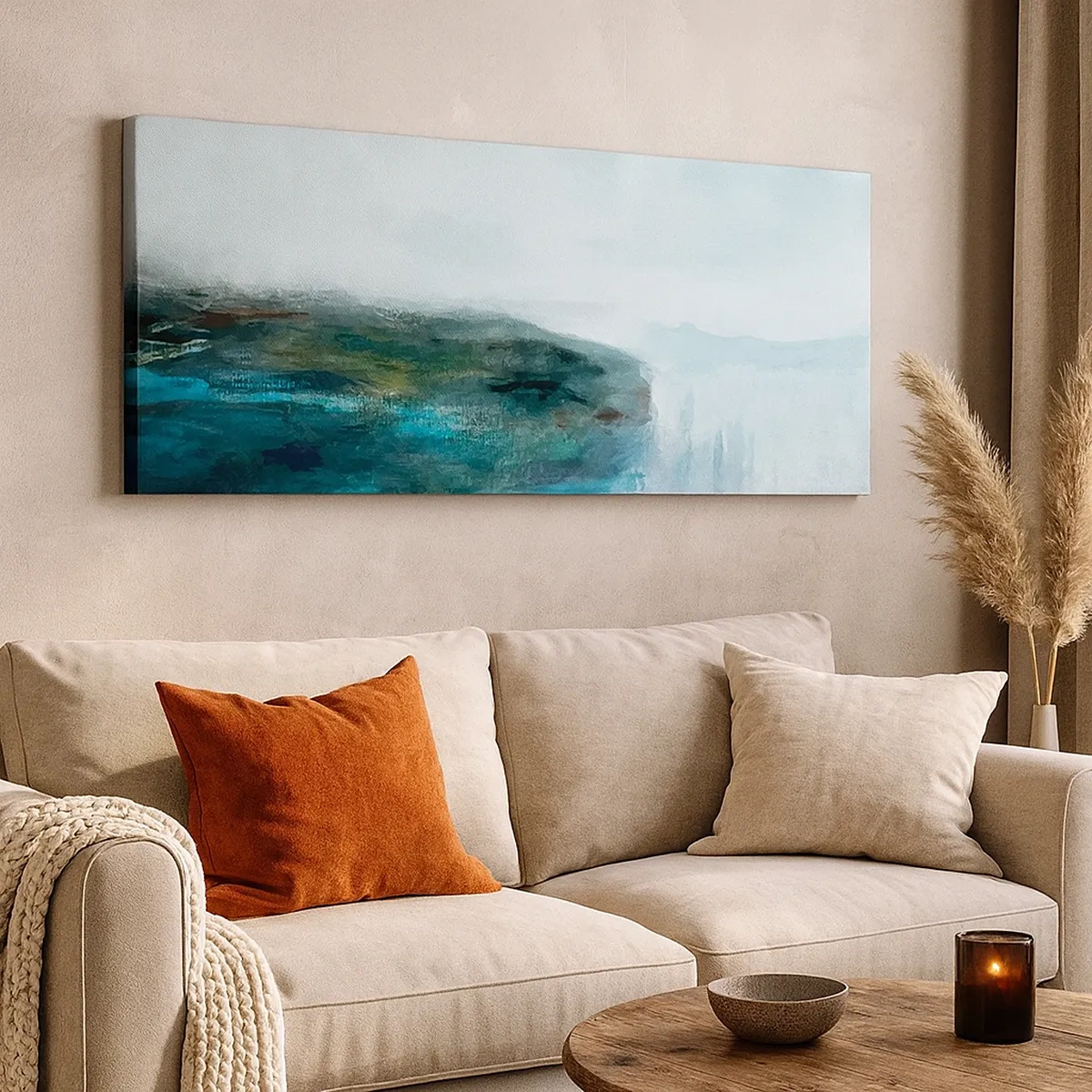 Schilderen op canvas - Nautische abstractie - 30x30 cm