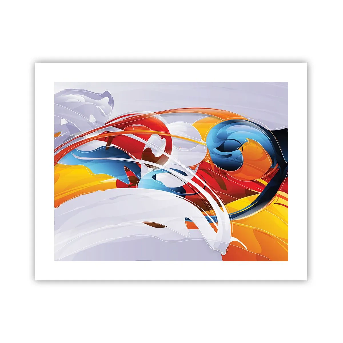 Poster - De dans van de elementen - 50x40 cm