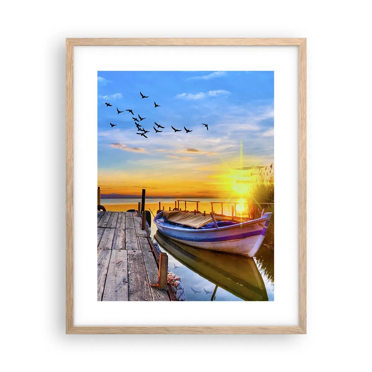 Een poster in een licht eiken lijst - Ik zie je morgen - 40x50 cm