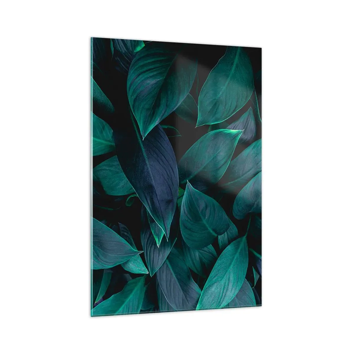 Schilderen op glas - Groen op zichzelf - 70x100 cm