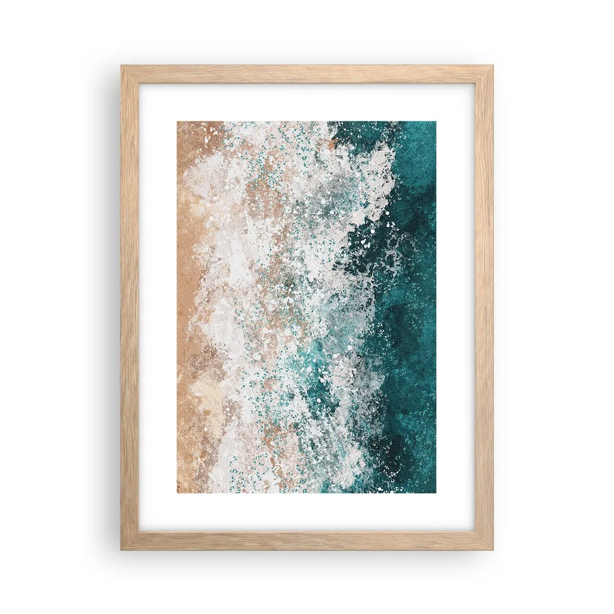 Een poster in een licht eiken lijst - Zeeverhalen - 30x40 cm